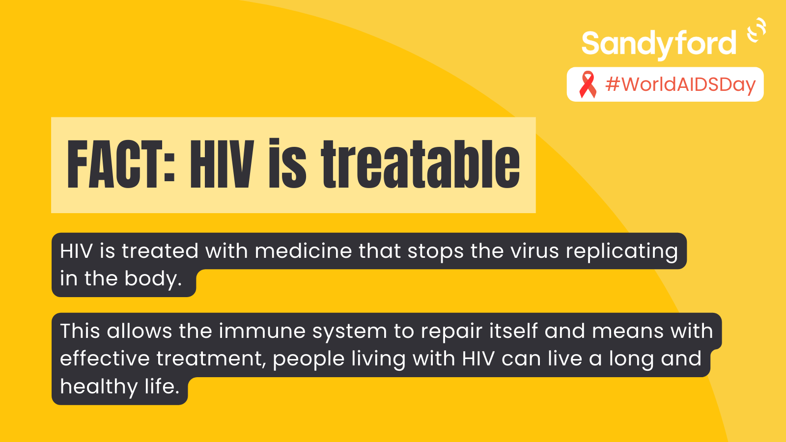 HIV is treatable